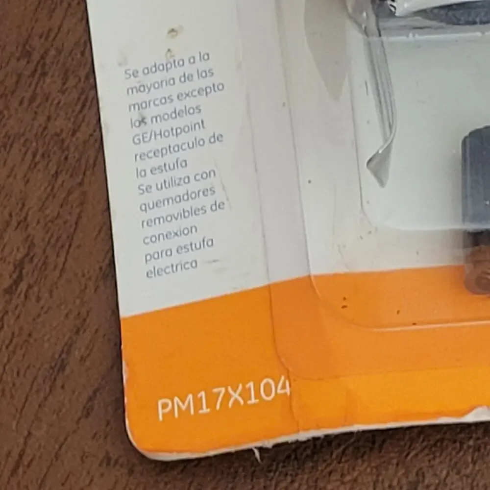 GE PartsMaster PM17X104 Range Receptacle New in the package, sealed.
